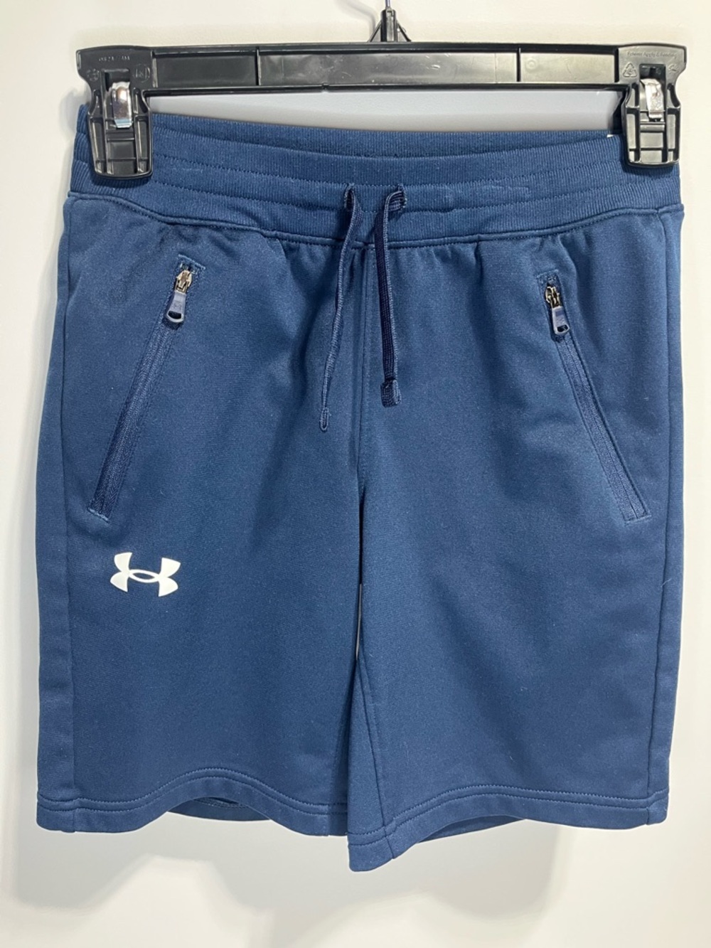 Under Armour Boys Navy Blue Performance Shorts Medium EUC